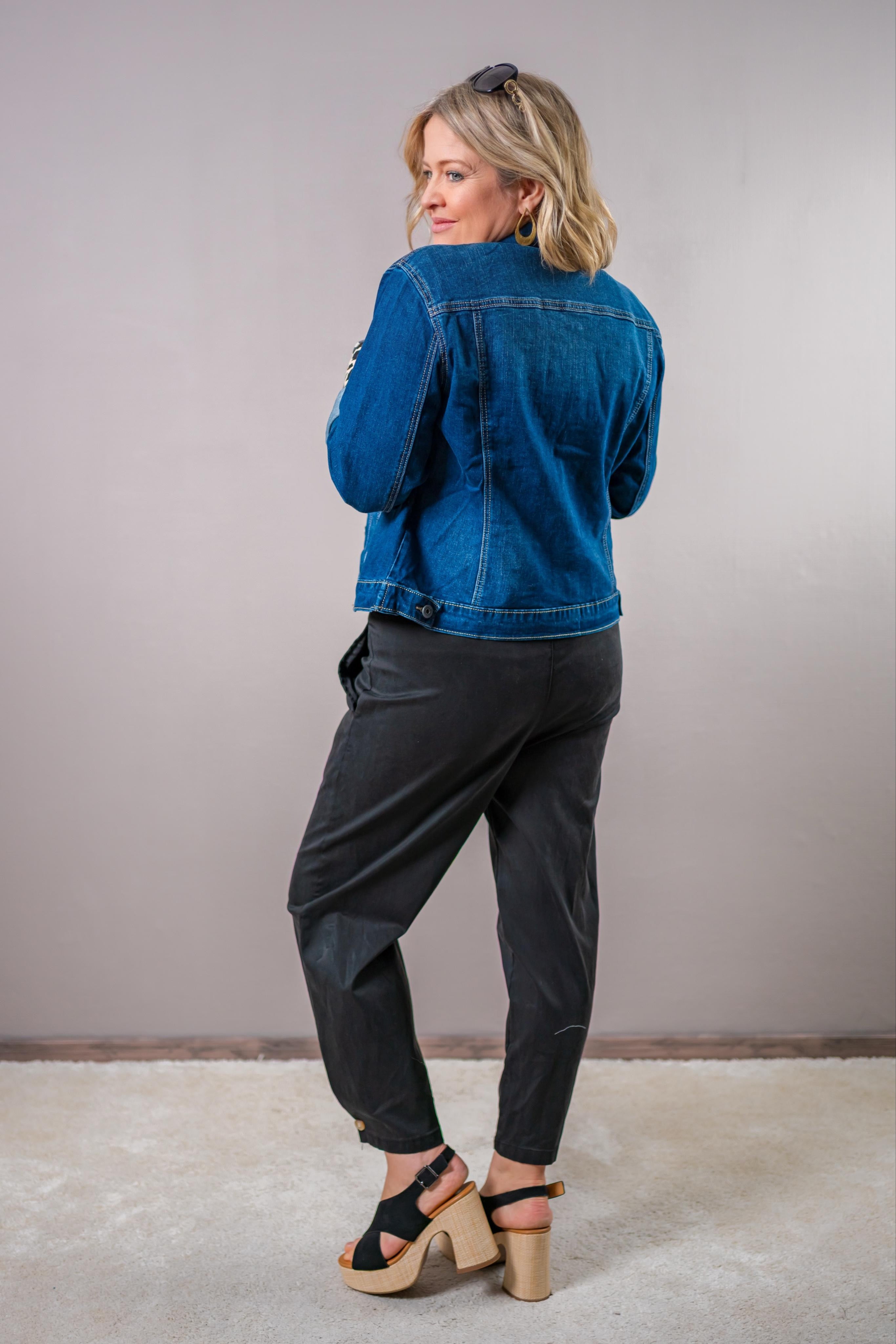 Jeansjacke, dunkelblau