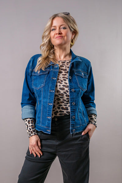 Jeansjacke, dunkelblau