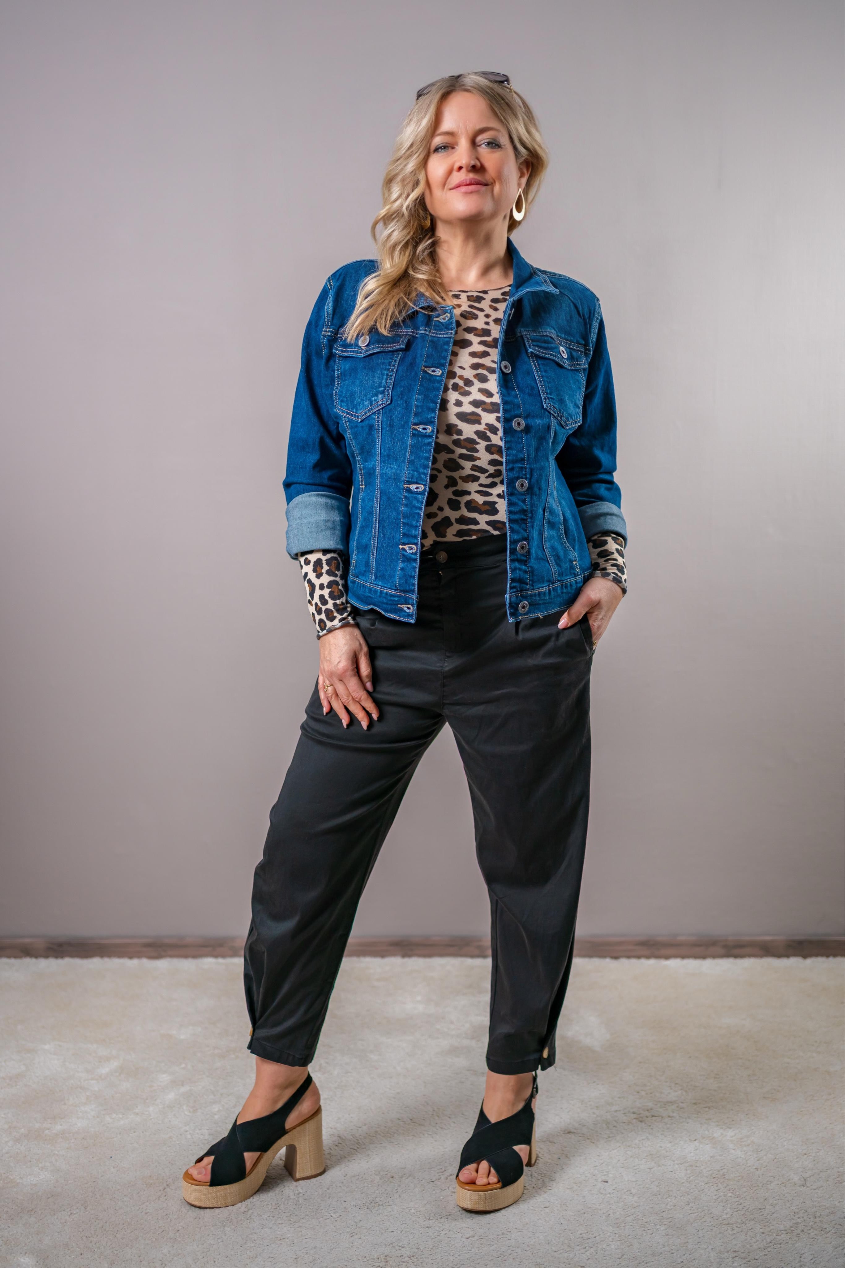 Jeansjacke, dunkelblau