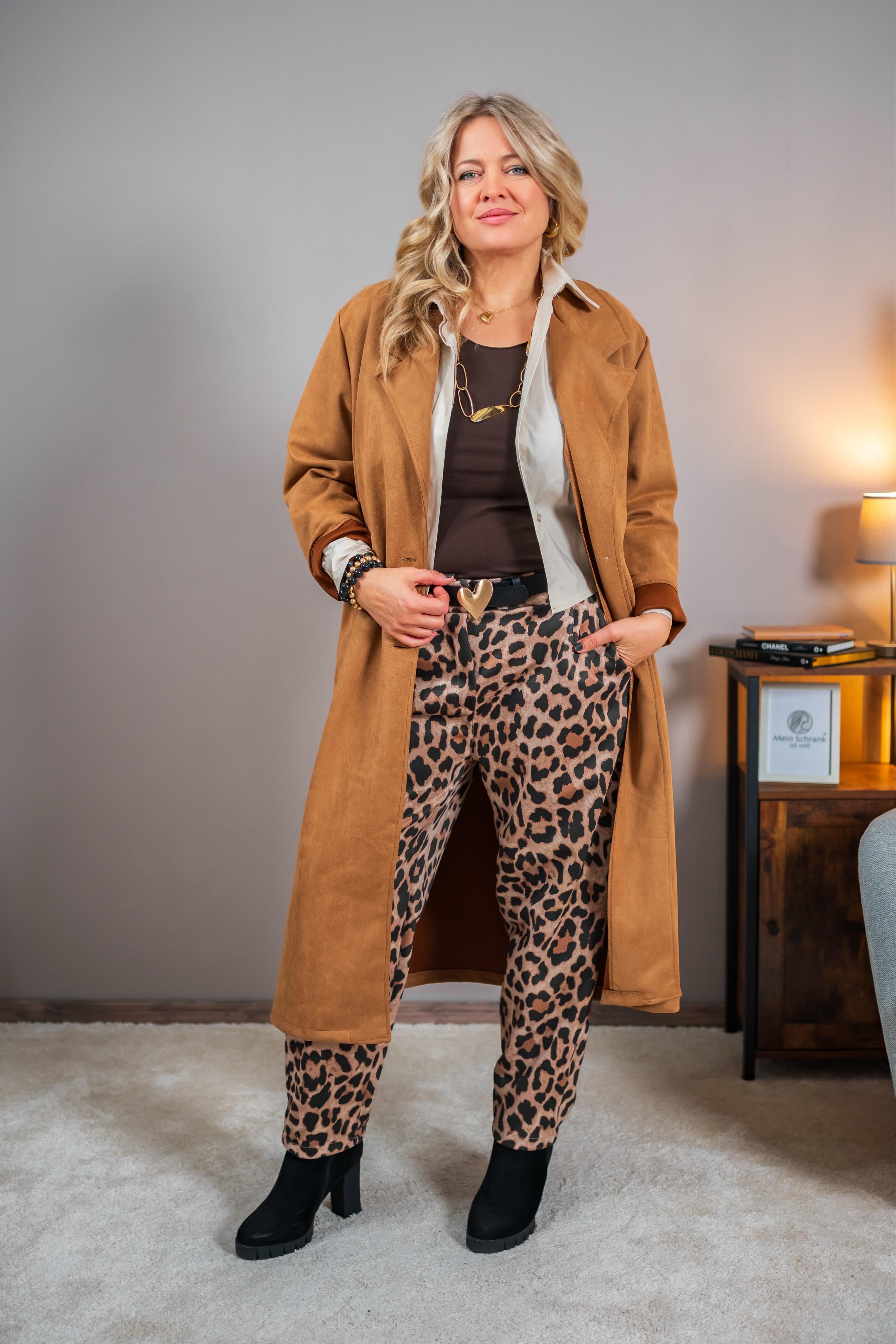 Print-Hose im Leo-Design
