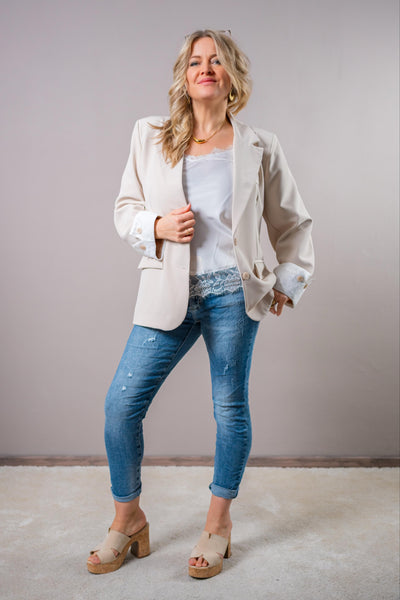 Destroyed Jeans im Used-Look, blau