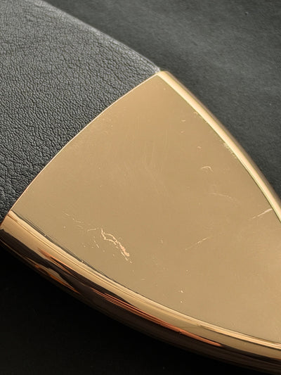Stretchgürtel Classic Chic, schwarz mit goldener Schnalle 2.Wahl