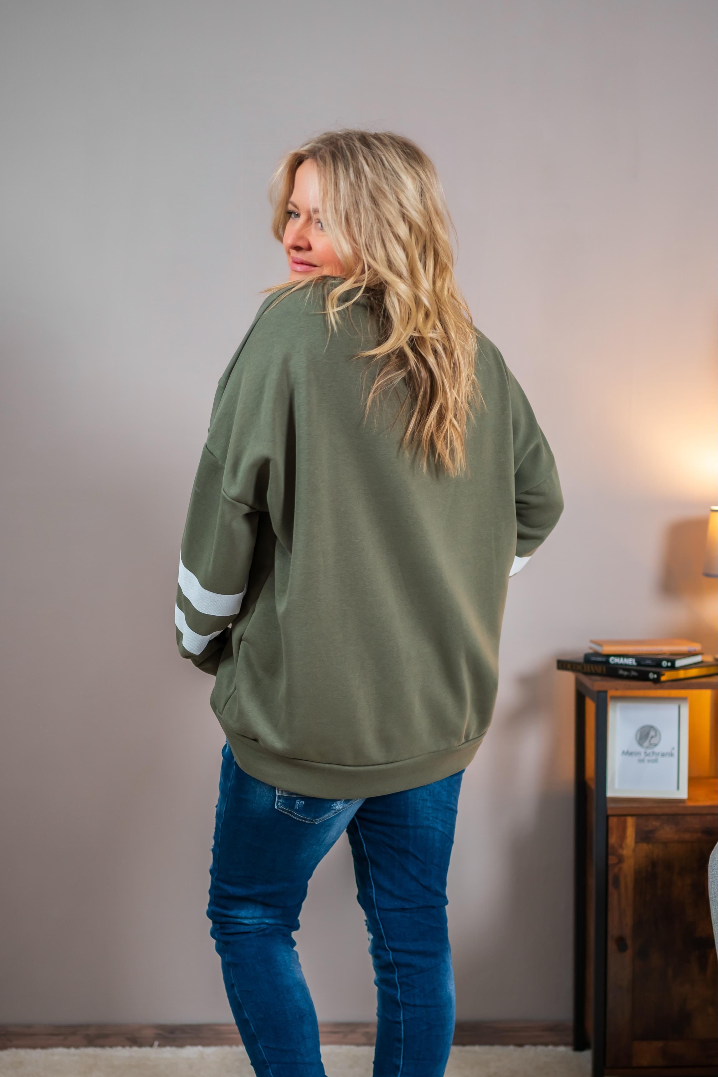 Sweater 84, olivgrün