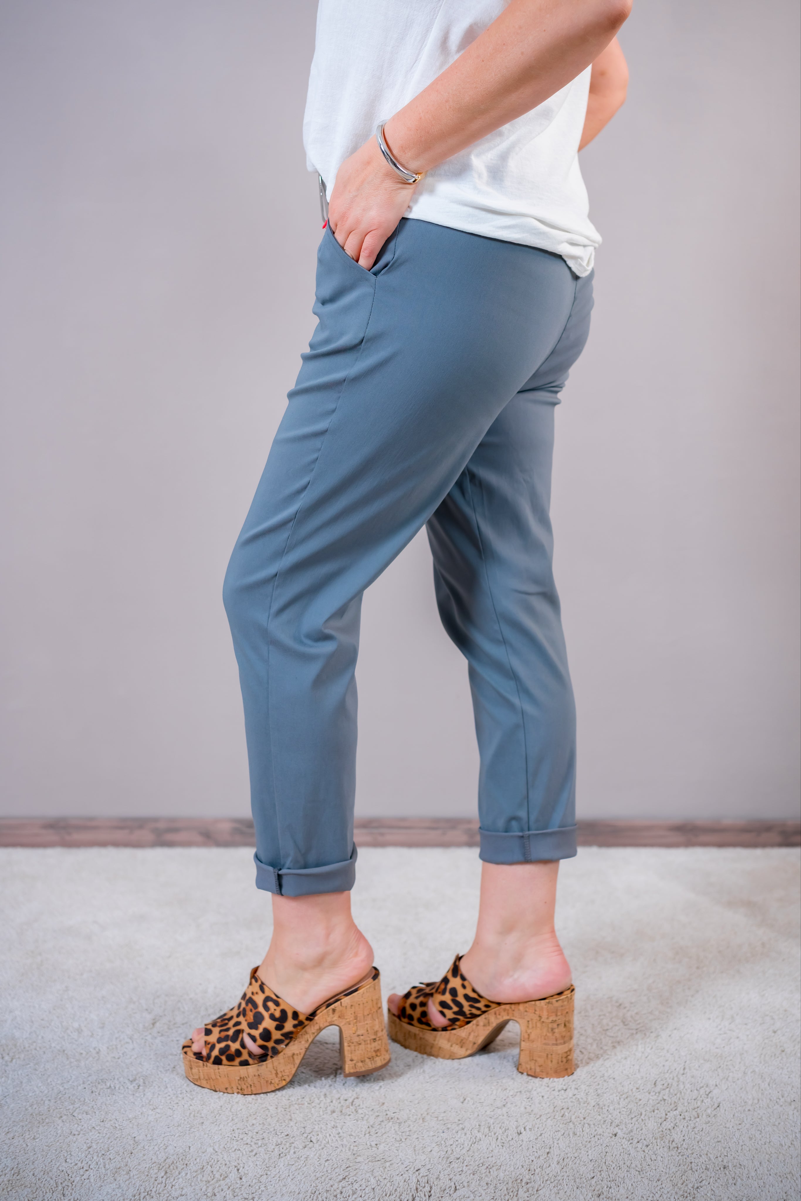Jogger - Business Casual in Grau