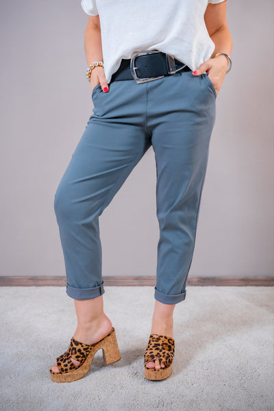 Jogger - Business Casual in Grau