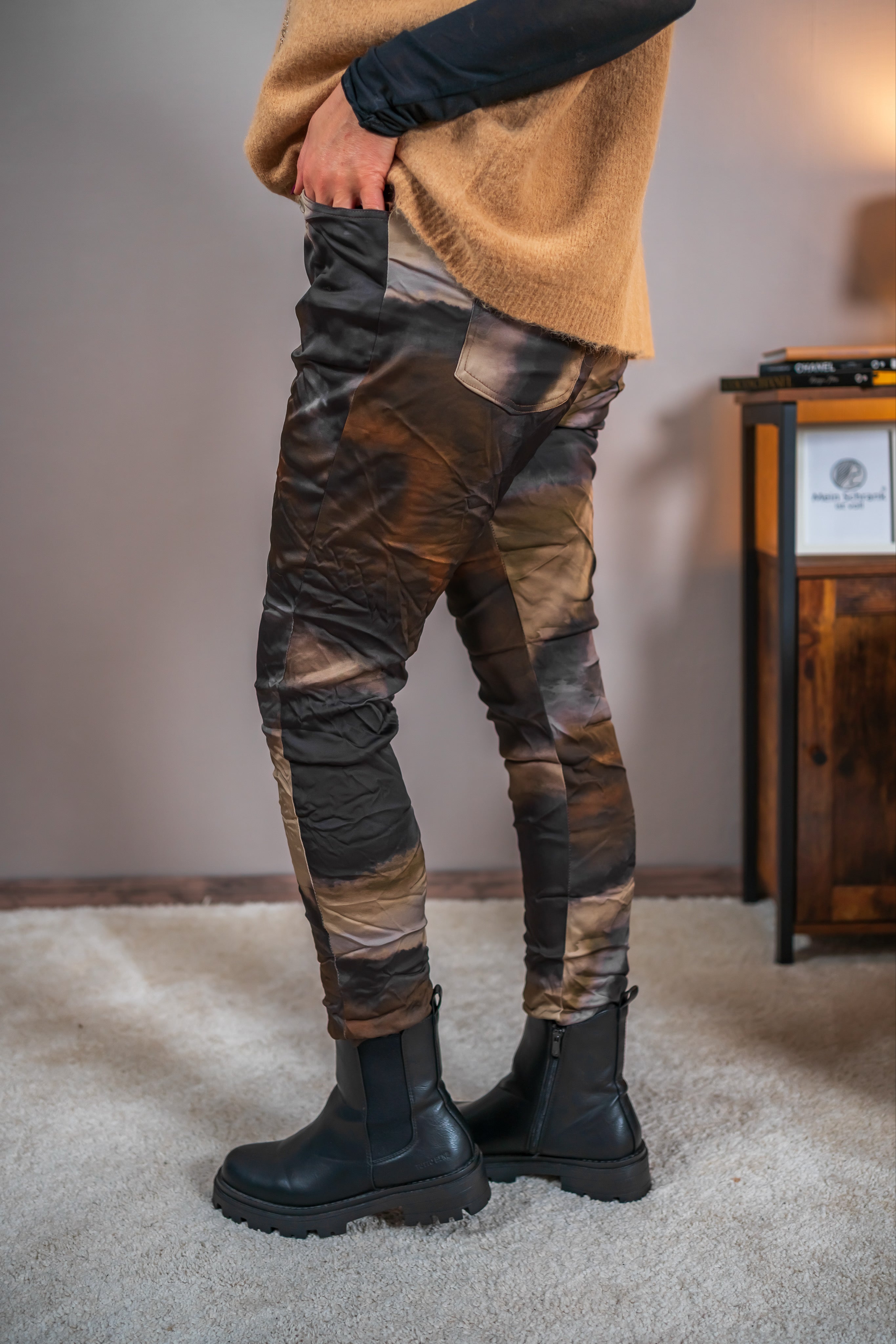 Jogpant mit Batik-Washed-Effekt