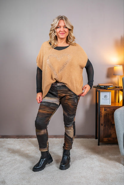 Jogpant mit Batik-Washed-Effekt