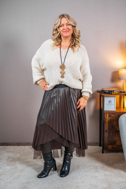 Strickpullover, creme