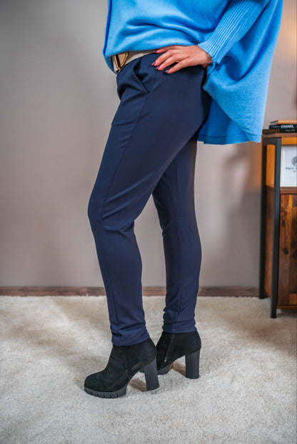 Stoffhose, marineblau