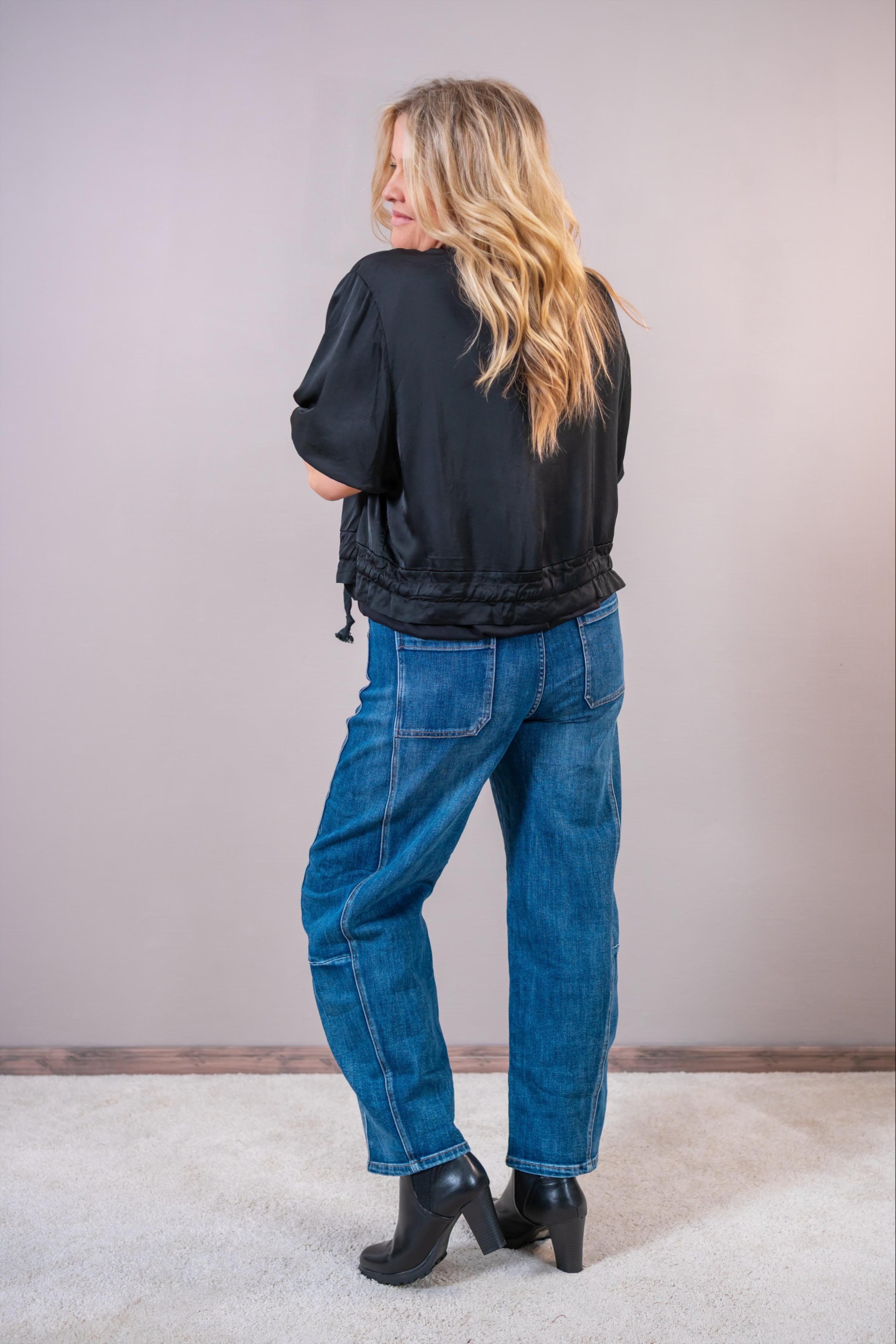 Bomberjacke "Urban Shine", schwarz