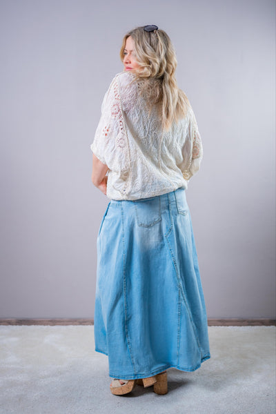 Häkeljacke im Boho-Style, creme