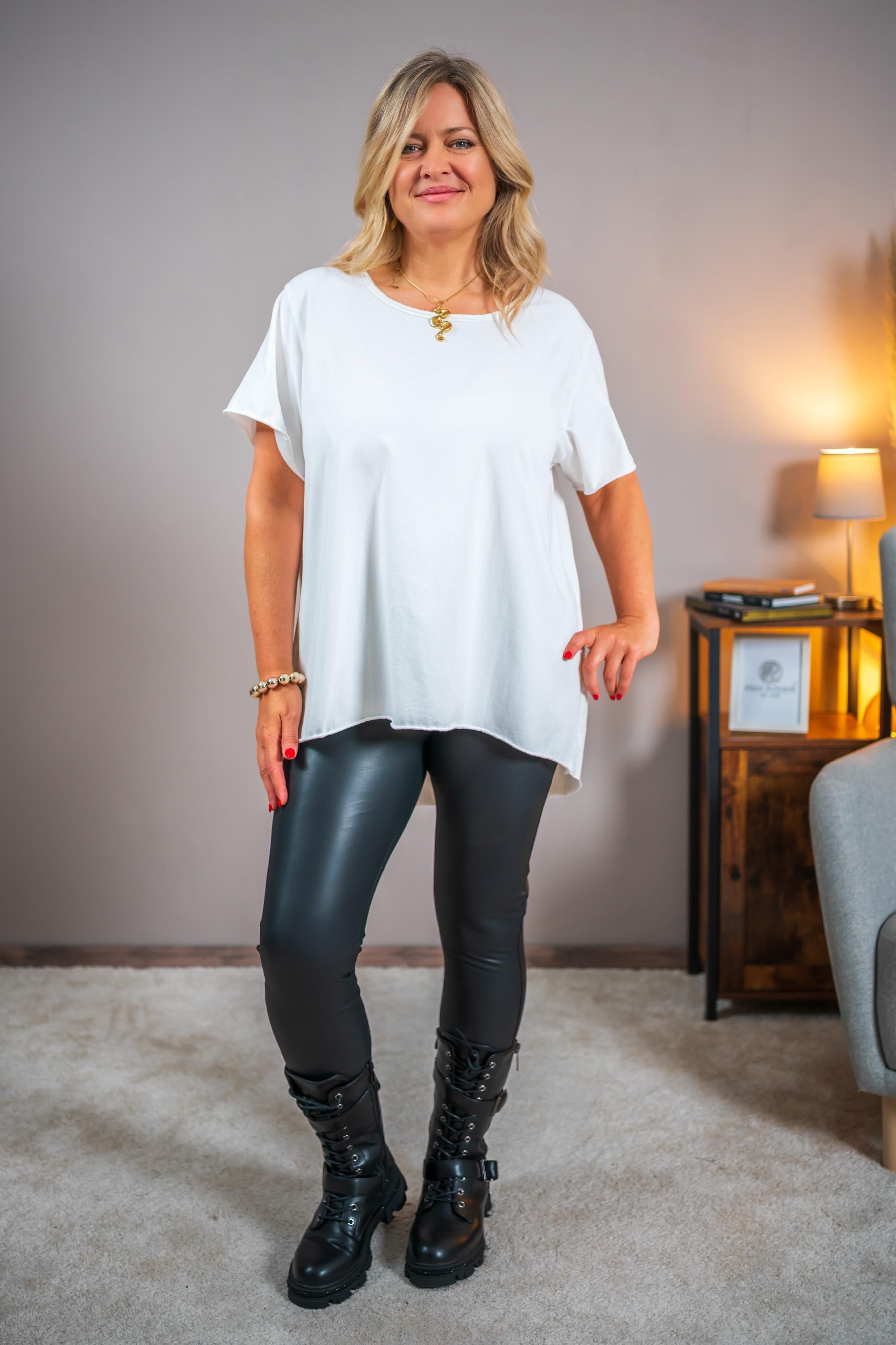 Oversize-Shirt, cremeweiß
