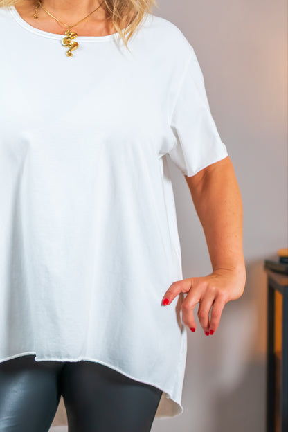 Oversize-Shirt, cremeweiß