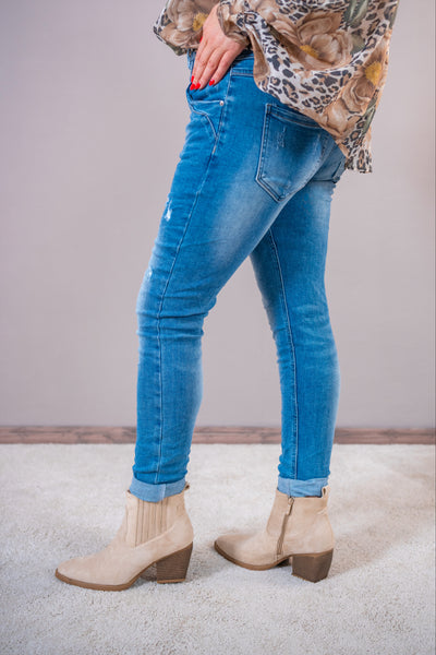 Skinny Jeans "Blue Crush", mittelblau