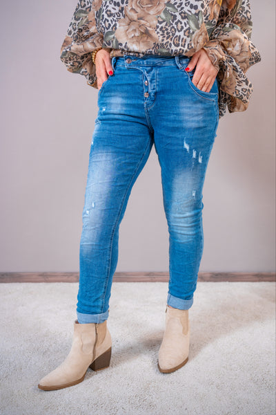 Skinny Jeans "Blue Crush", mittelblau