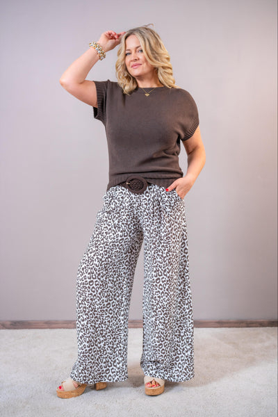 Feinstrick-Pullover Kurzarm, schokobraun