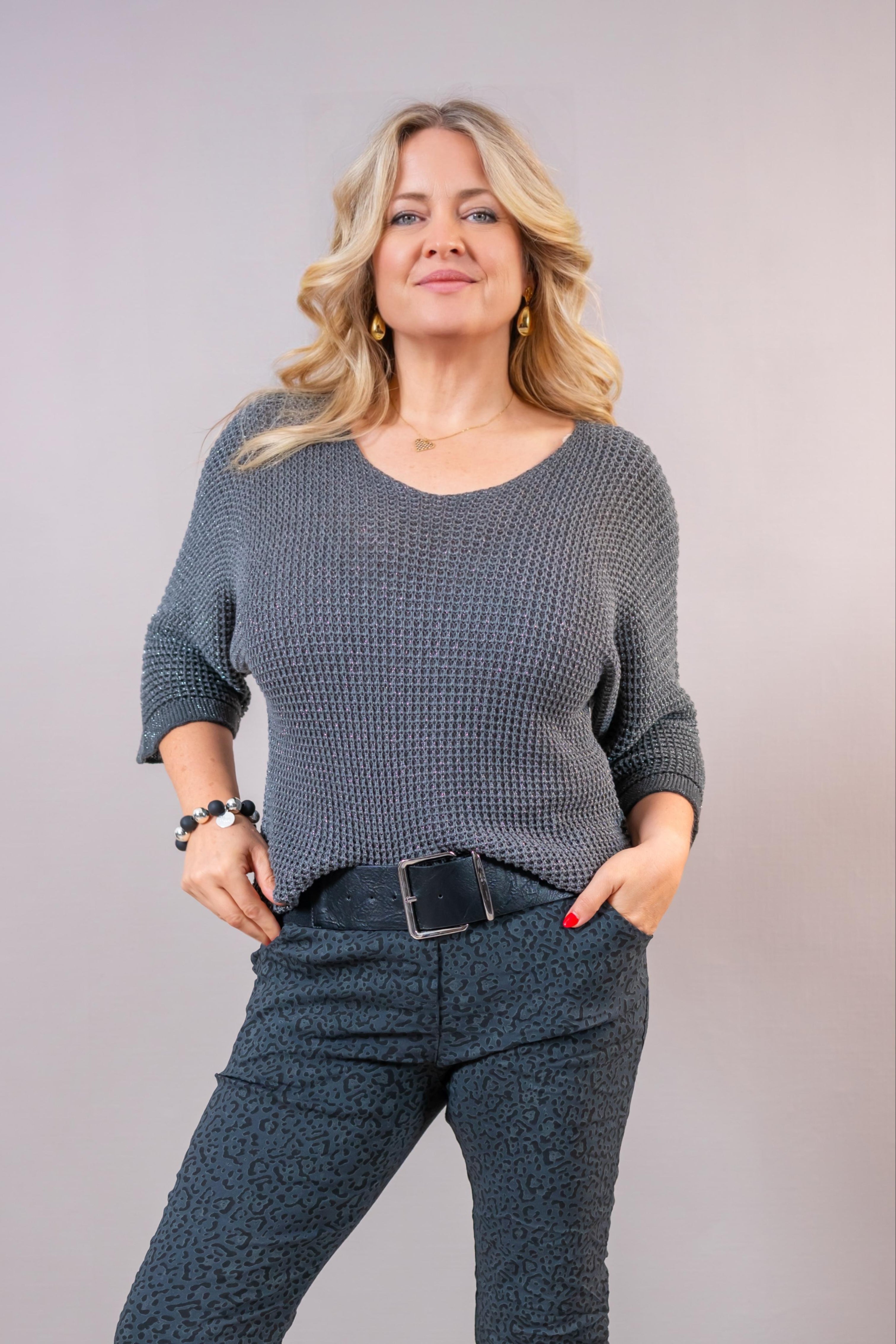 Leo Stretchhose "Urban Style", anthrazit