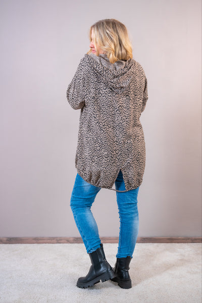 Leo Longcardigan mit Kapuze