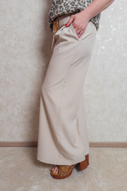 Stoffhose Marielle in Beige