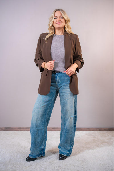 Blazer, schokobraun