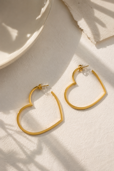 Herz-Creolen "Love", gold