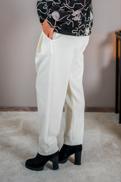 Jerseyhose, ecru