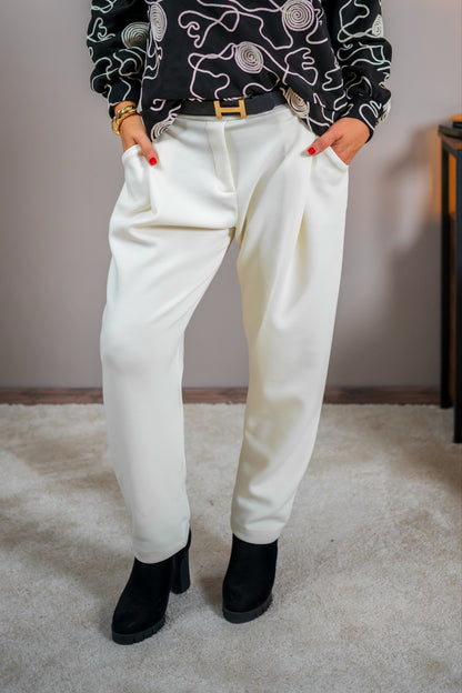 Jerseyhose, ecru