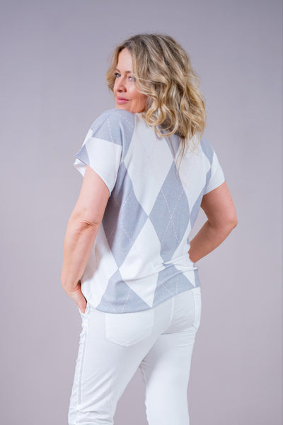 Stretchhose Casual Comfort in Wollweiß