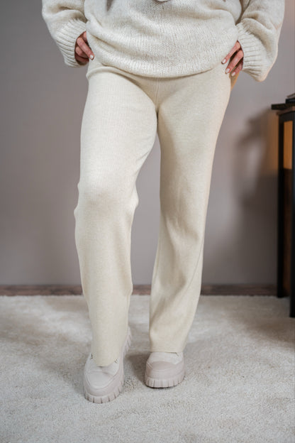 Strickhose, creme