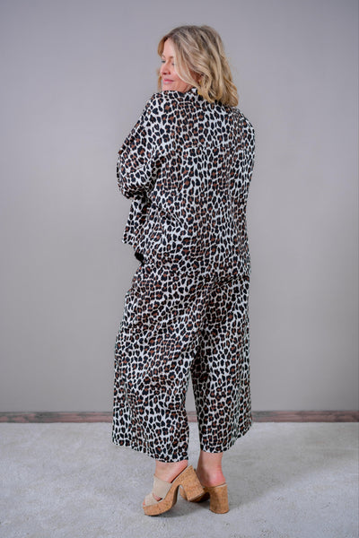 Bluse im Leoprint