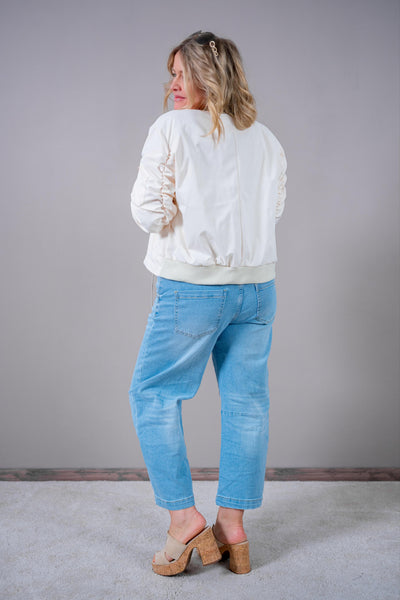 Bomberjacke, creme