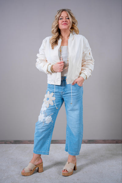 Bomberjacke, creme