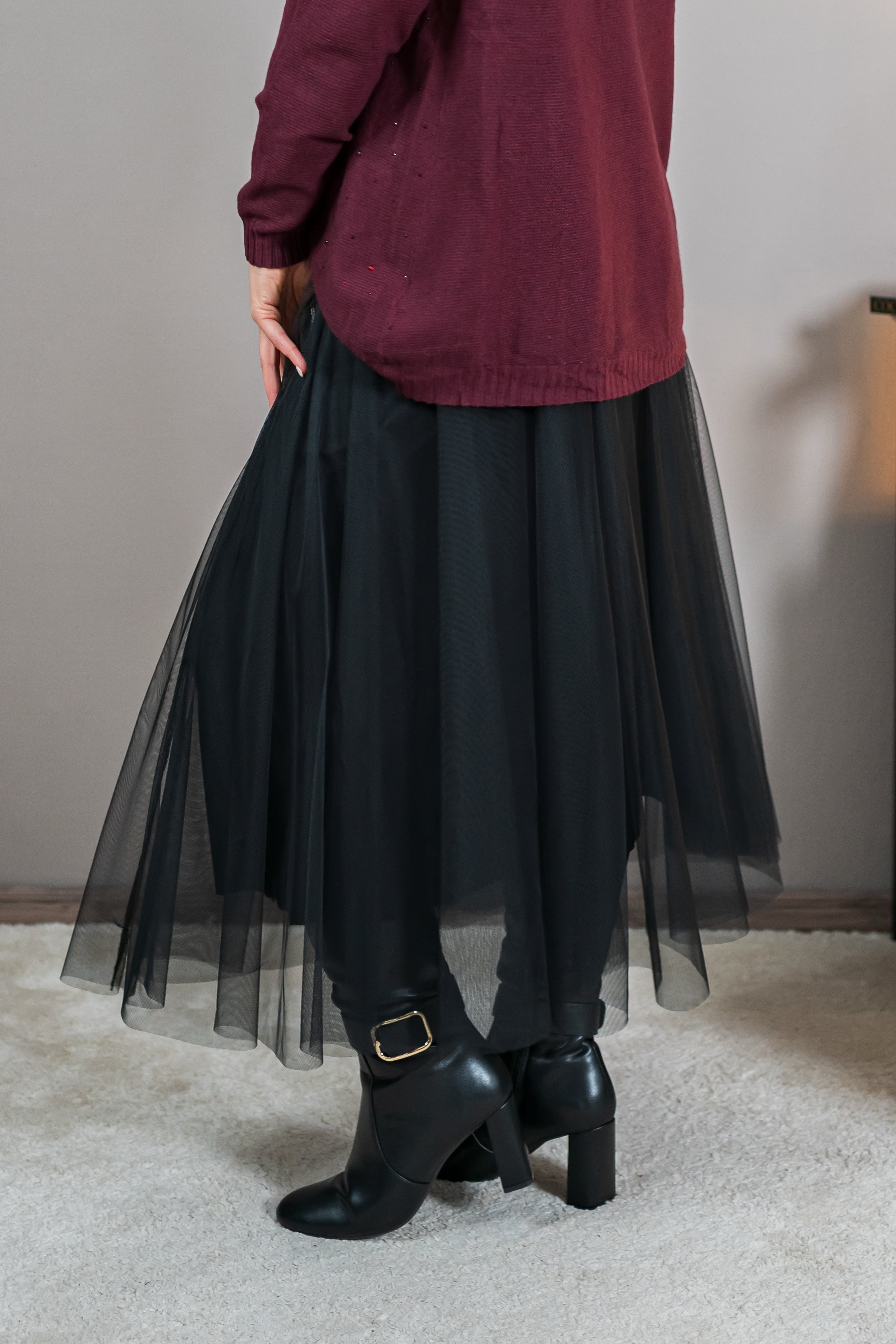 Tüllrock in Schwarz