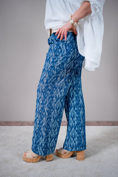 Palazzo Hose mit Allover Muster