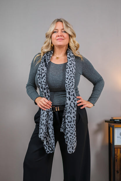 Leichtes Langarmshirt, dunkelgrau