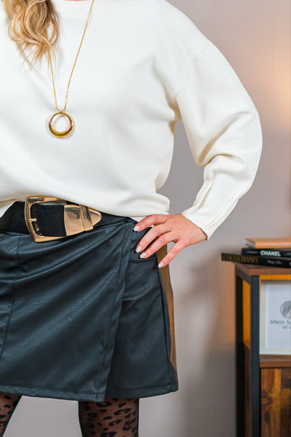 Elegantes Sweatshirt, ecru