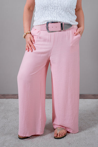 Stoffhose in Rosa