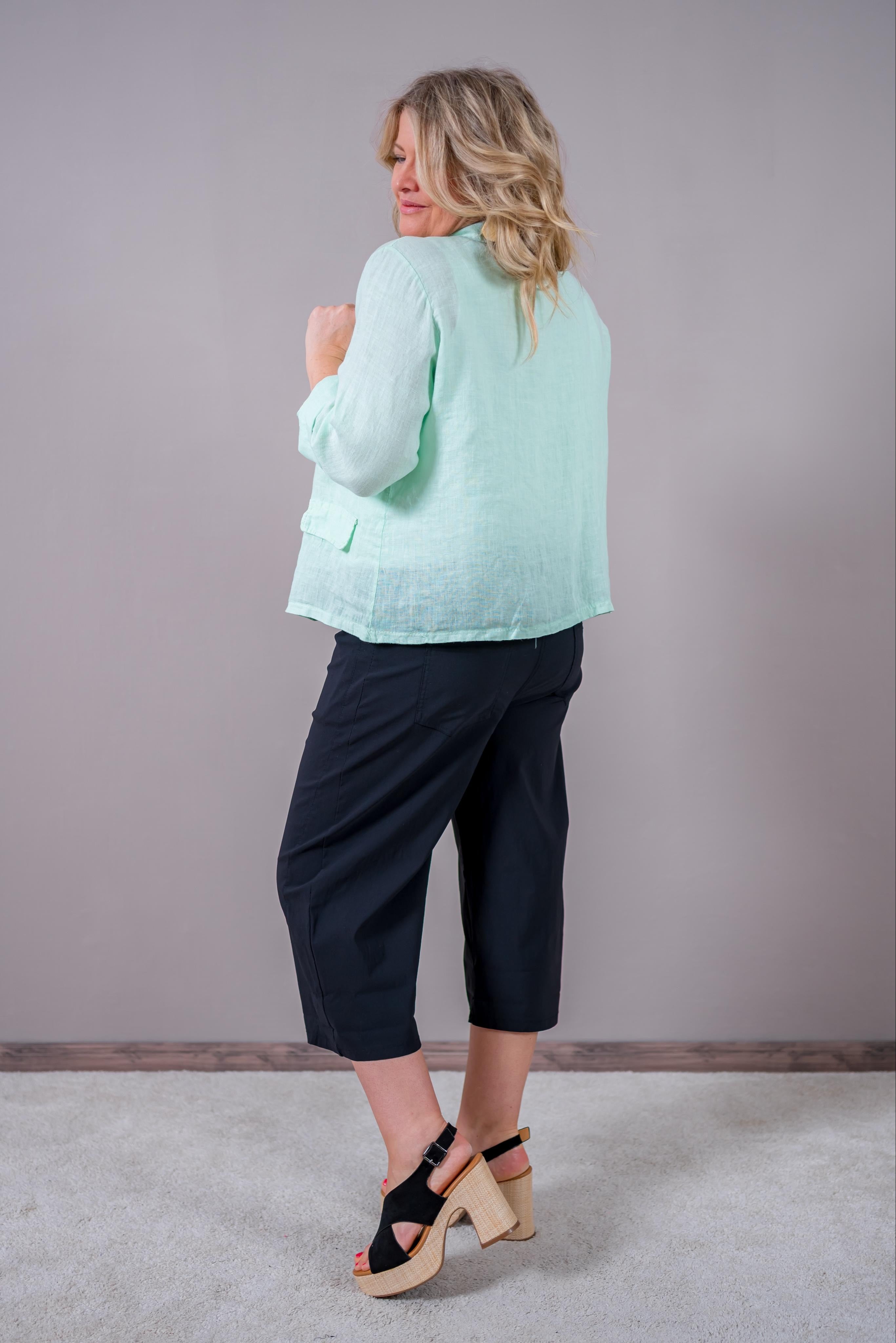 Leinenblazer, mint