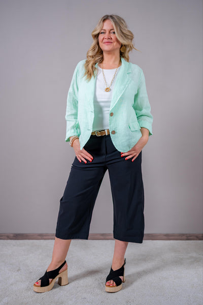 Leinenblazer, mint