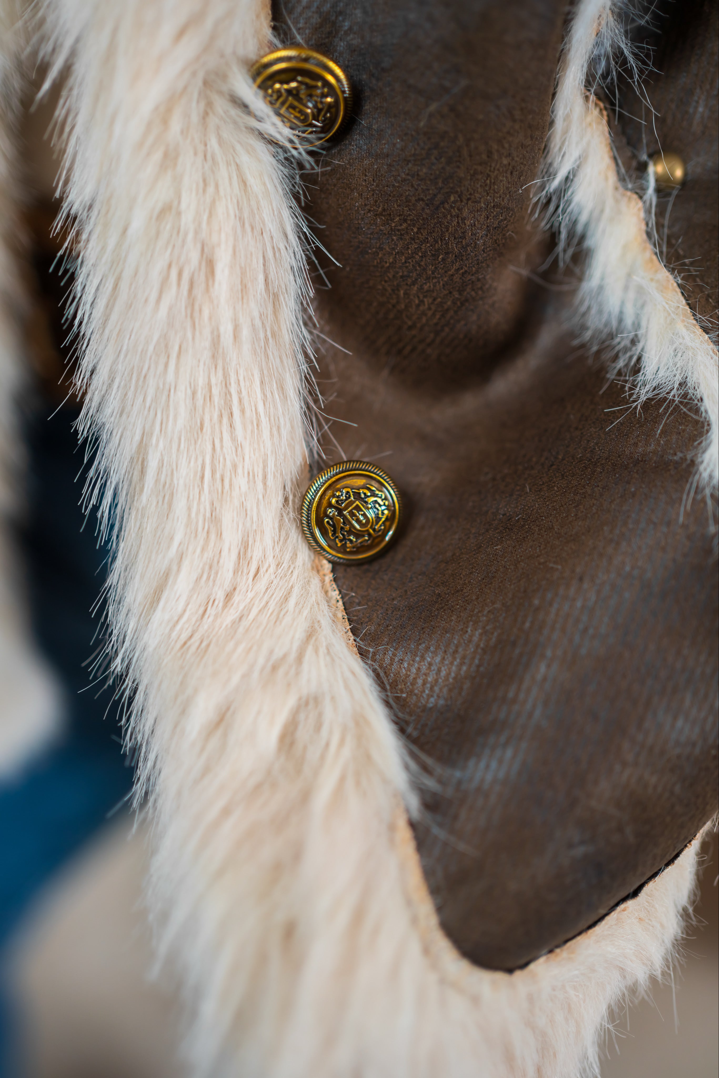Stylische Jacke im Veloursleder-Look, chocolate