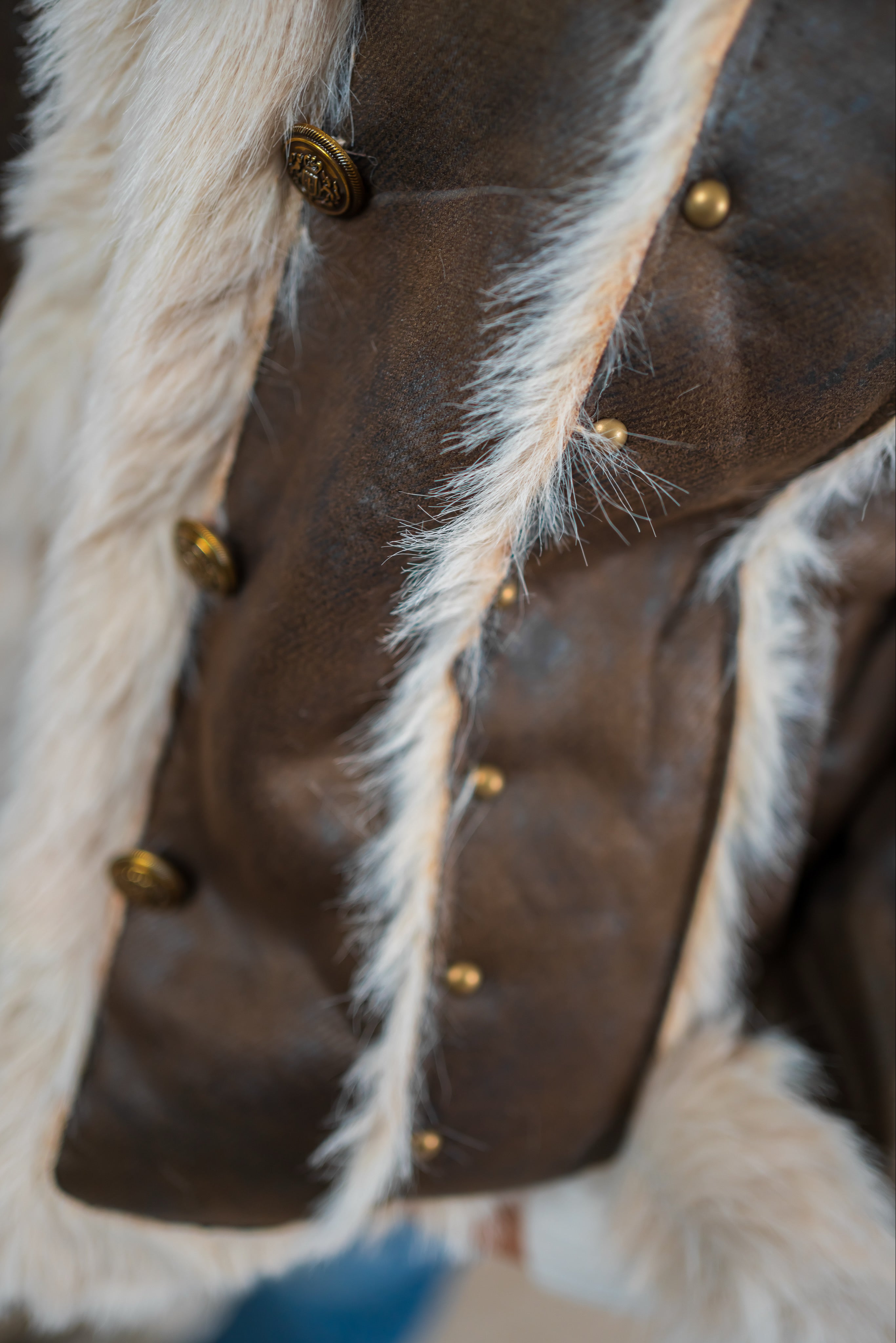 Stylische Jacke im Veloursleder-Look, chocolate