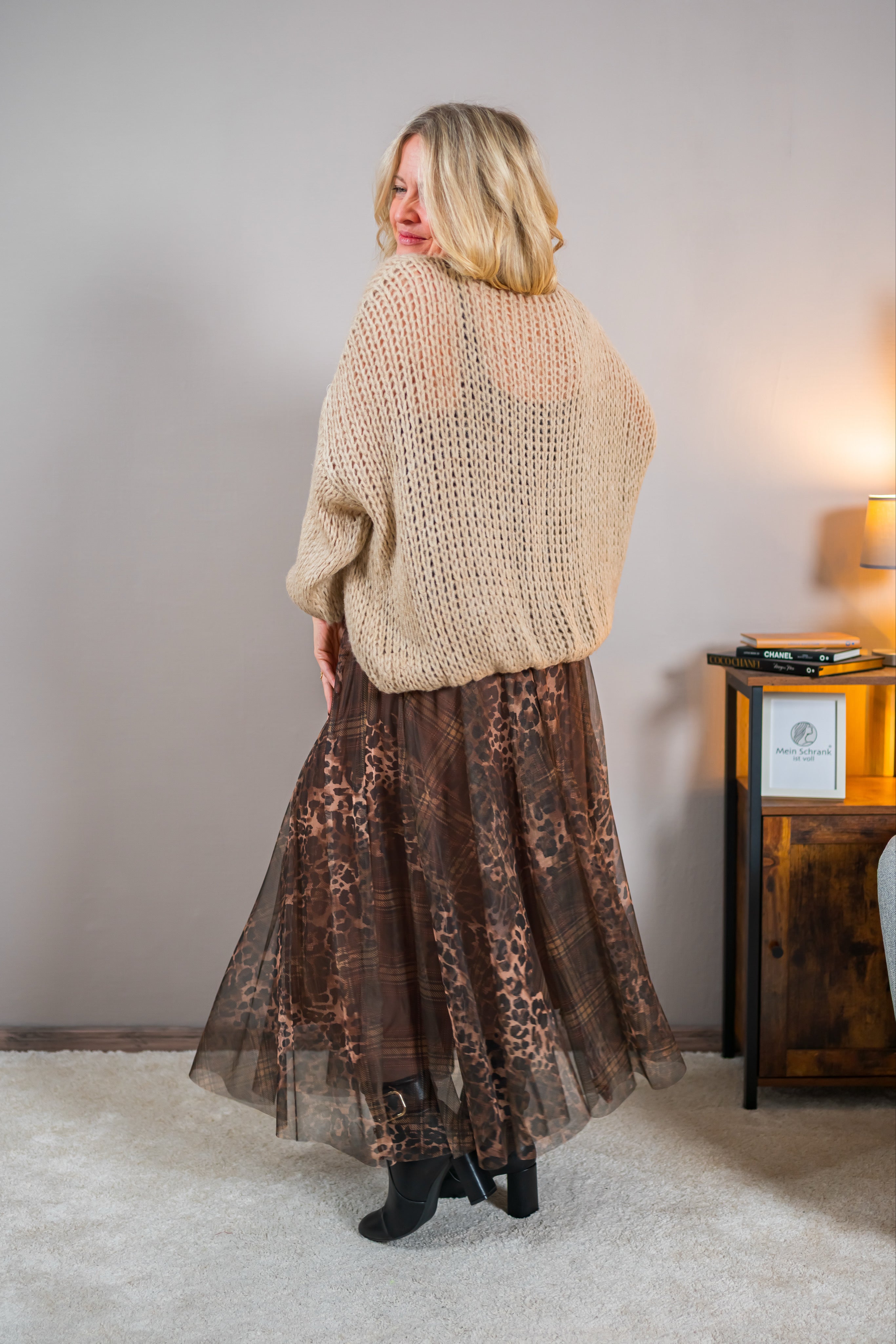Strickpullover, beige