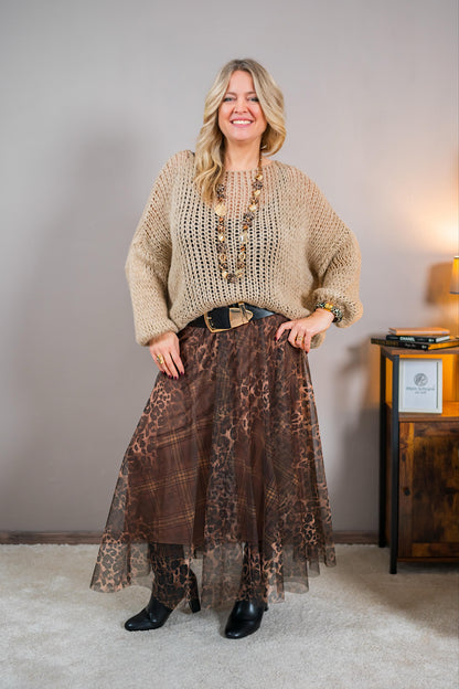 Tüllrock mit Leomuster