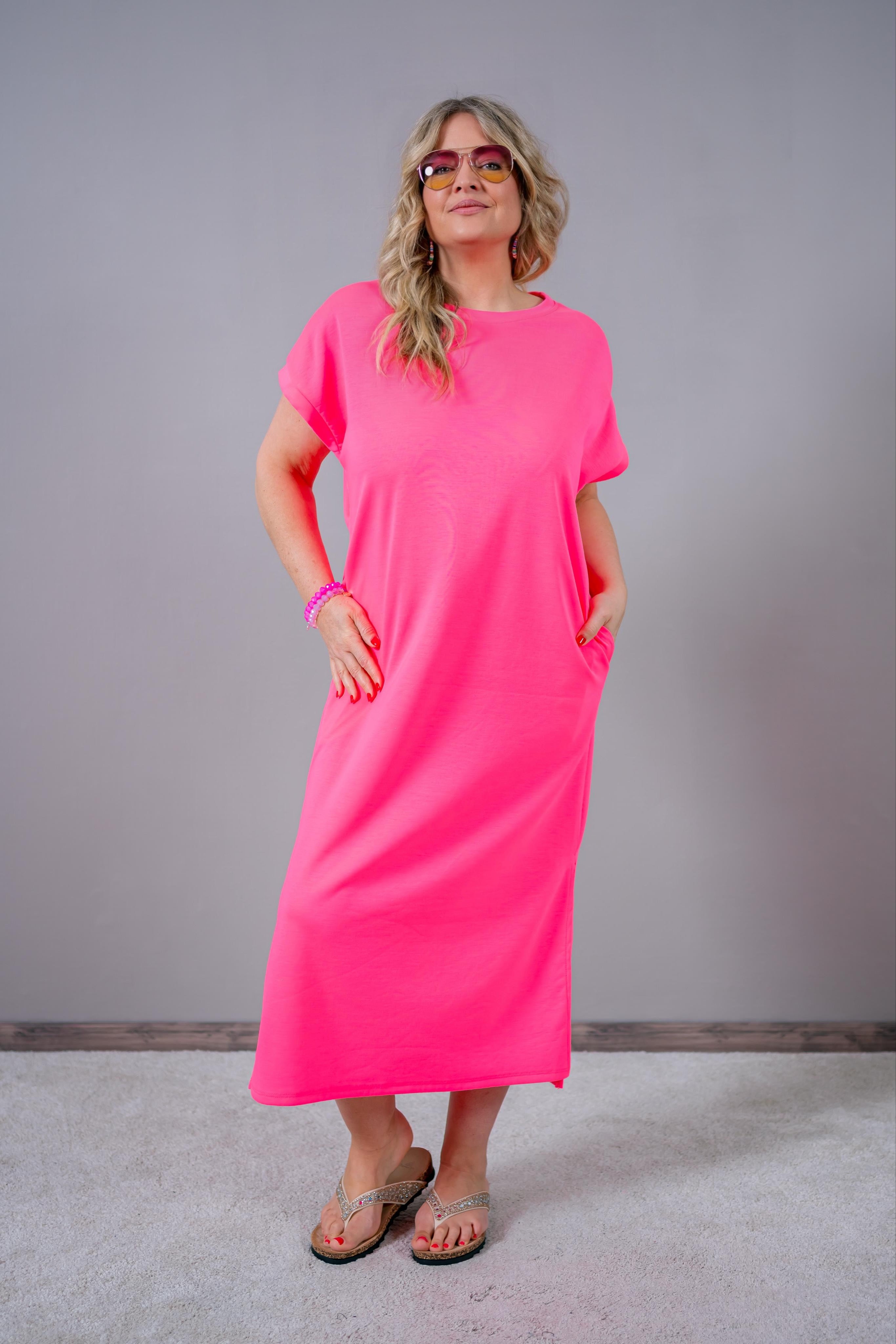 Shirt-Kleid, pink
