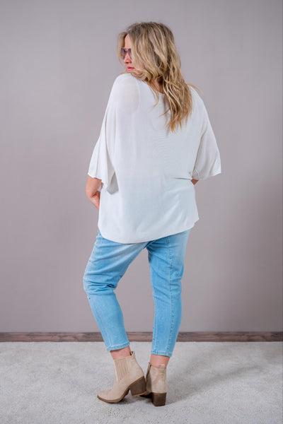 Oversize Shirt "Los Angeles", off-white