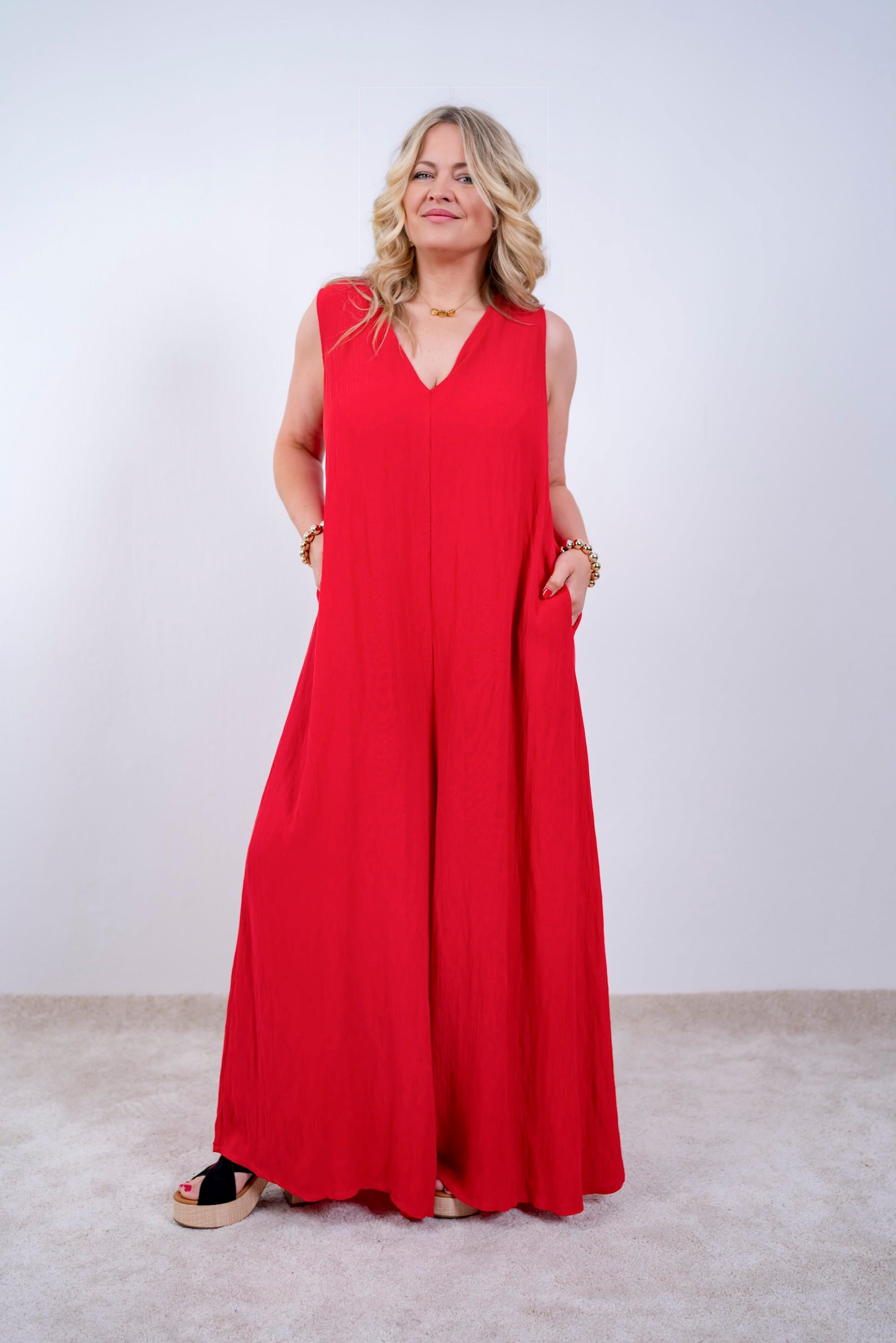 Jumpsuit, rot