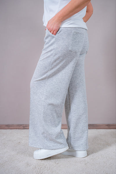 Weiche Hose, grau meliert