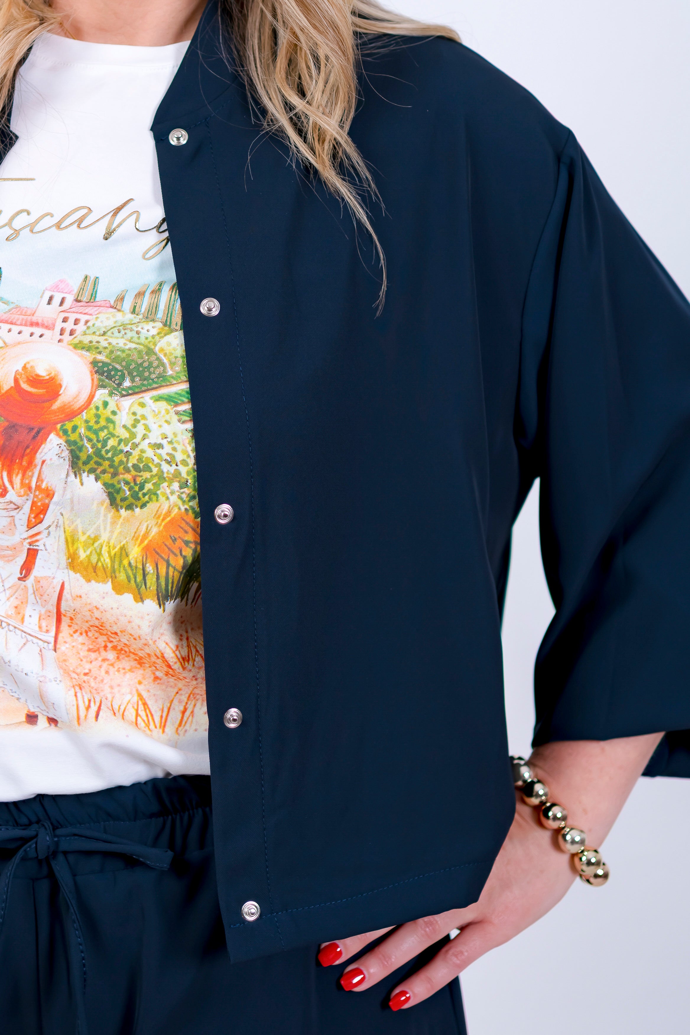Leichter Blouson, marineblau