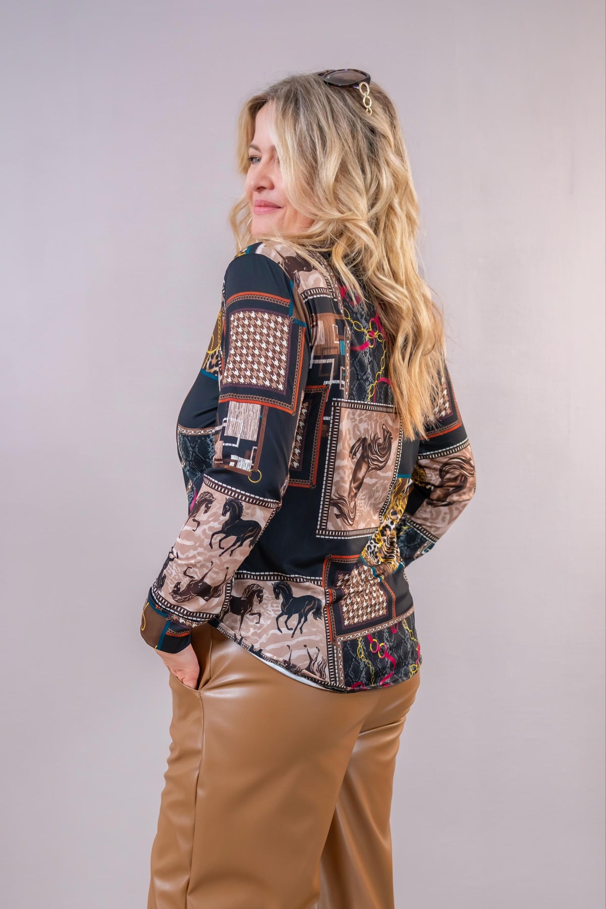 Printbluse "Wild Elegance", multicolor