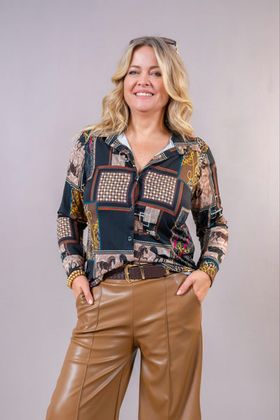 Printbluse "Wild Elegance", multicolor